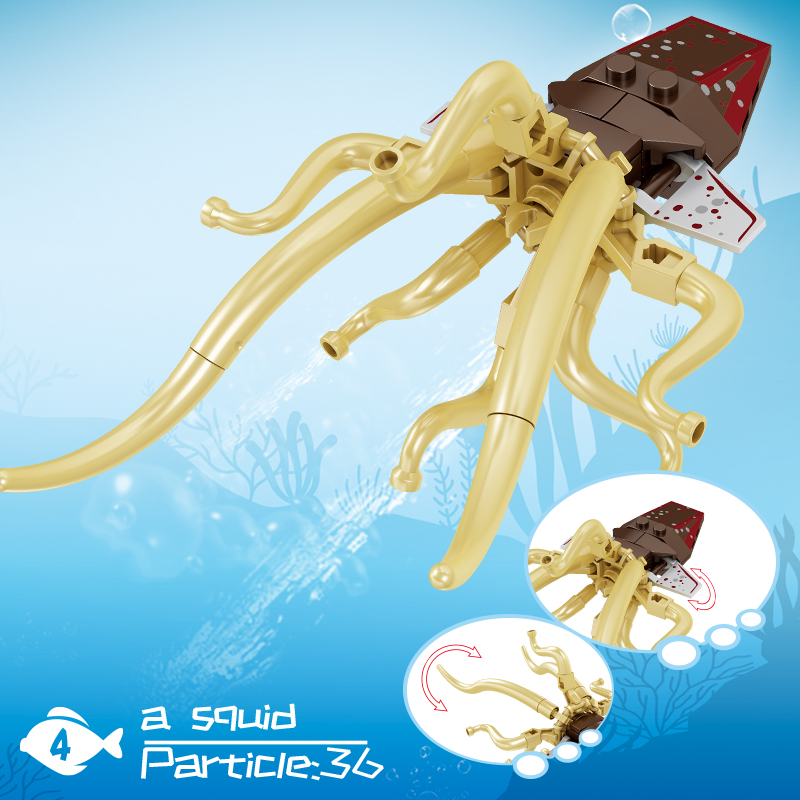 Aquarium Marine World - Série Ocean World, mini blocs de