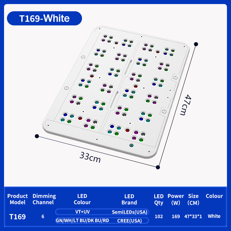 T169 couverture complète 169W  - Reef Lighting avis et prix